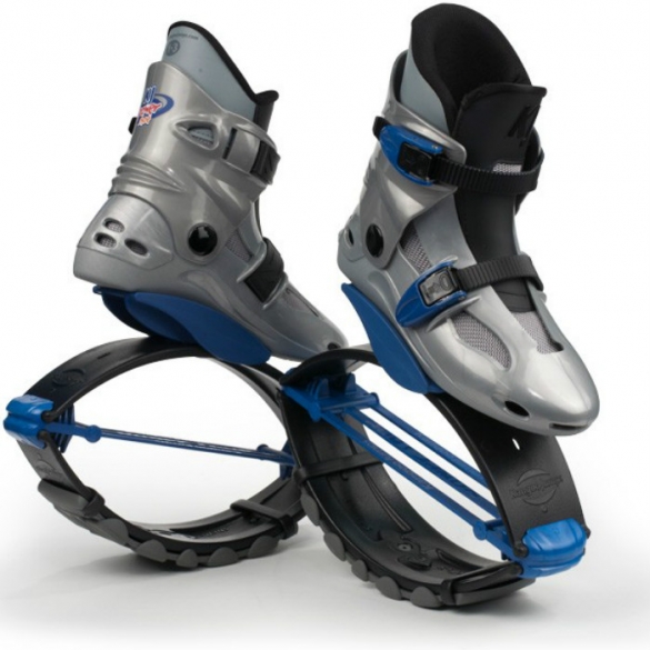 Kangoo Jumps Powershoe zilver blauw KJPOWERSHOESILVERBLUE